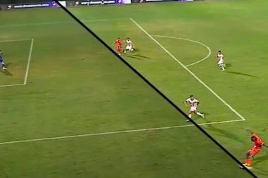 ‘Gol geçerli’ demek için ofsayt çizgisini yamuk çektiler