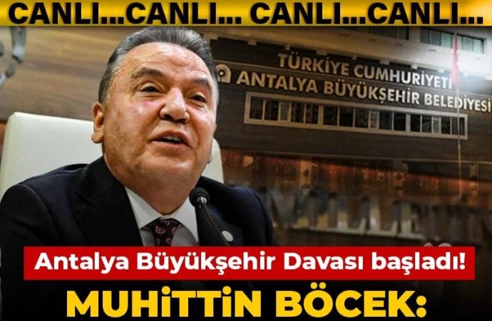 ntalya Büyükşehir Davası başladı: Alnım açık başım dik