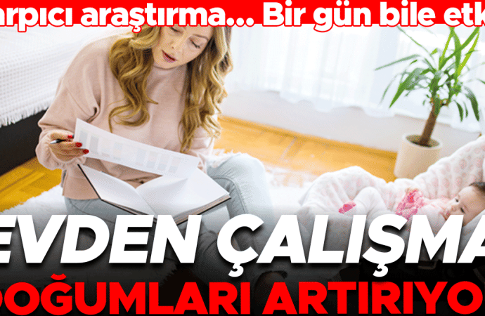 Evden çalışma doğumları artırıyor