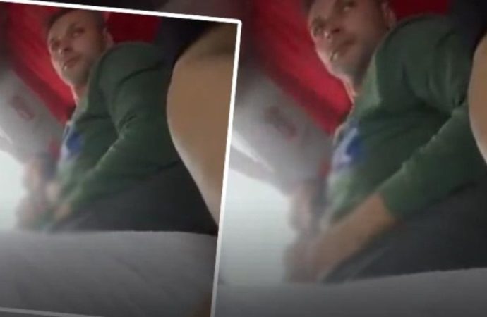 Yan koltuktaki tacizciyi gizlice kaydetti