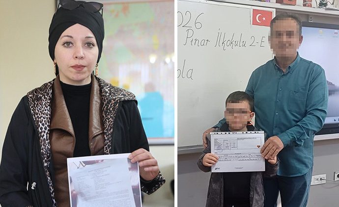 Sekiz yaşındaki çocuk annesine görüntülü mesaj attı: ‘Öğretmen böyle dövdü’