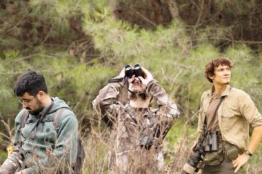 Üniversite kampüsünde yaban hayatı gözlemi yapıyor