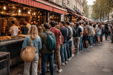 İki Türk sokak lezzeti Fransızları sıraya soktu: Döner de değil kokoreç de