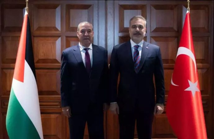 Bakan Fidan, Filistin Devlet Başkan Yardımcısıyla görüştü