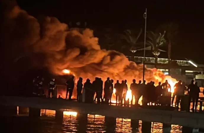 Yalıkavak Marina’da yangın