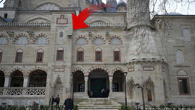 Selimiye Camisi’ndeki ‘gülle izi’ korundu