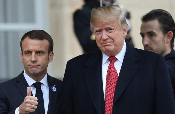 Macron bir tokat da Trump’tan yedi