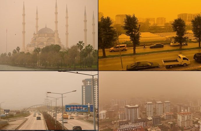 Çöl tozu Akdeniz’i esir aldı! Bazı iller turuncuya büründü
