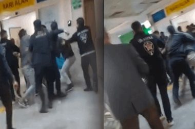 Acil servisi savaş alanına çevirdiler