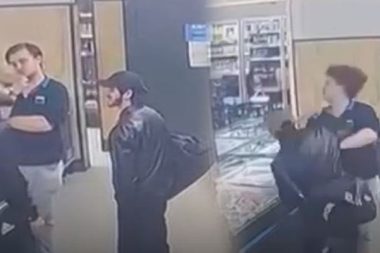 Yakalanacağını anlayınca market çalışanını tek yumrukta yere serdi