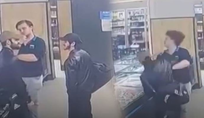 Yakalanacağını anrlayınca market çalışanını tek yumrukta yere serdi