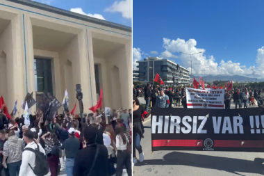 KKTC’de kriz: Halk meclise yürüdü, meclis bahçesini bastı