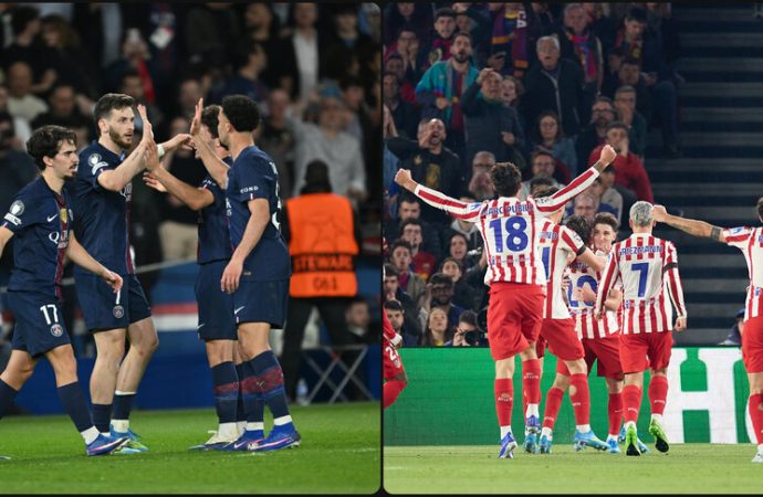 Devler Ligi’nde PSG Liverpool’u, Atletico Madrid de Barcelona’yı mağlup etti