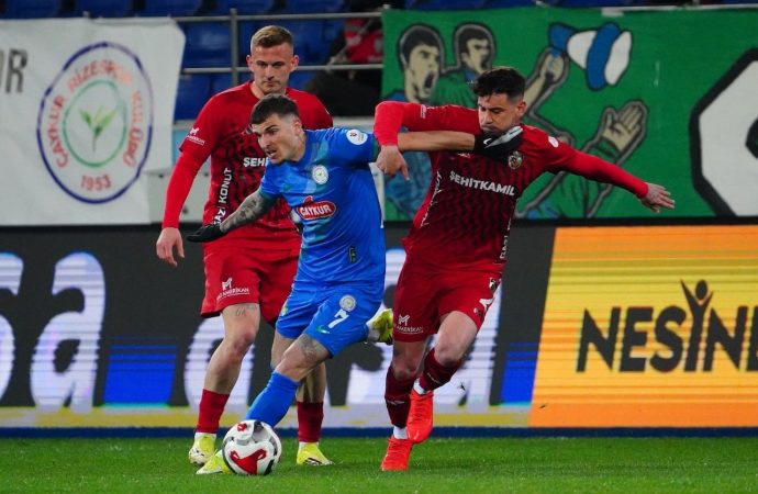 Rizespor ikinci yarı açıldı