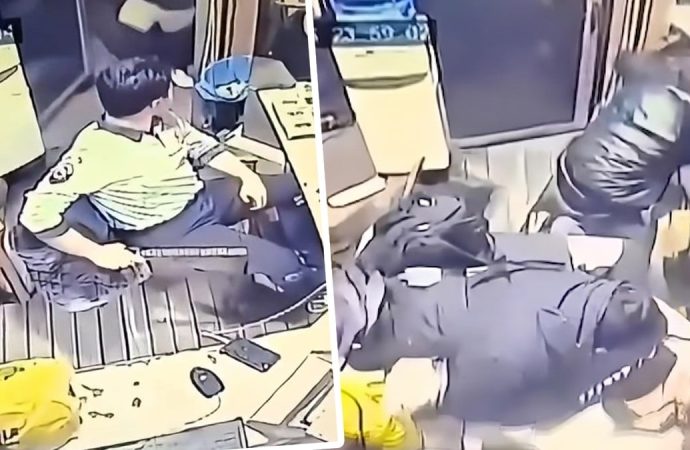 Sitenin güvenliğini öldüresiye dövdü: ‘Boksörmüşsün de, yandın sen’