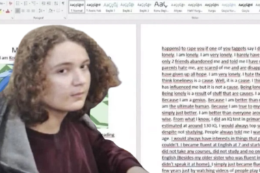 Saldırganın günlüğünden: Verdiğim zararı hissetsinler ki beni fark etsinler